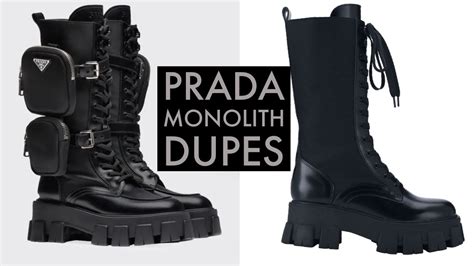 prada monolith boot dupe|zara prada boots dupe.